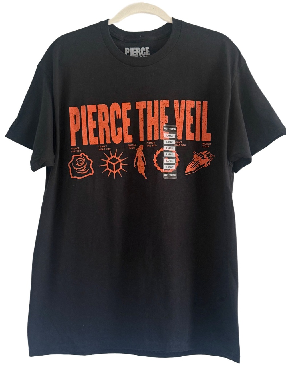 Pierce The Veil Black Short-Sleeve Graphic Tee - Men's Large
